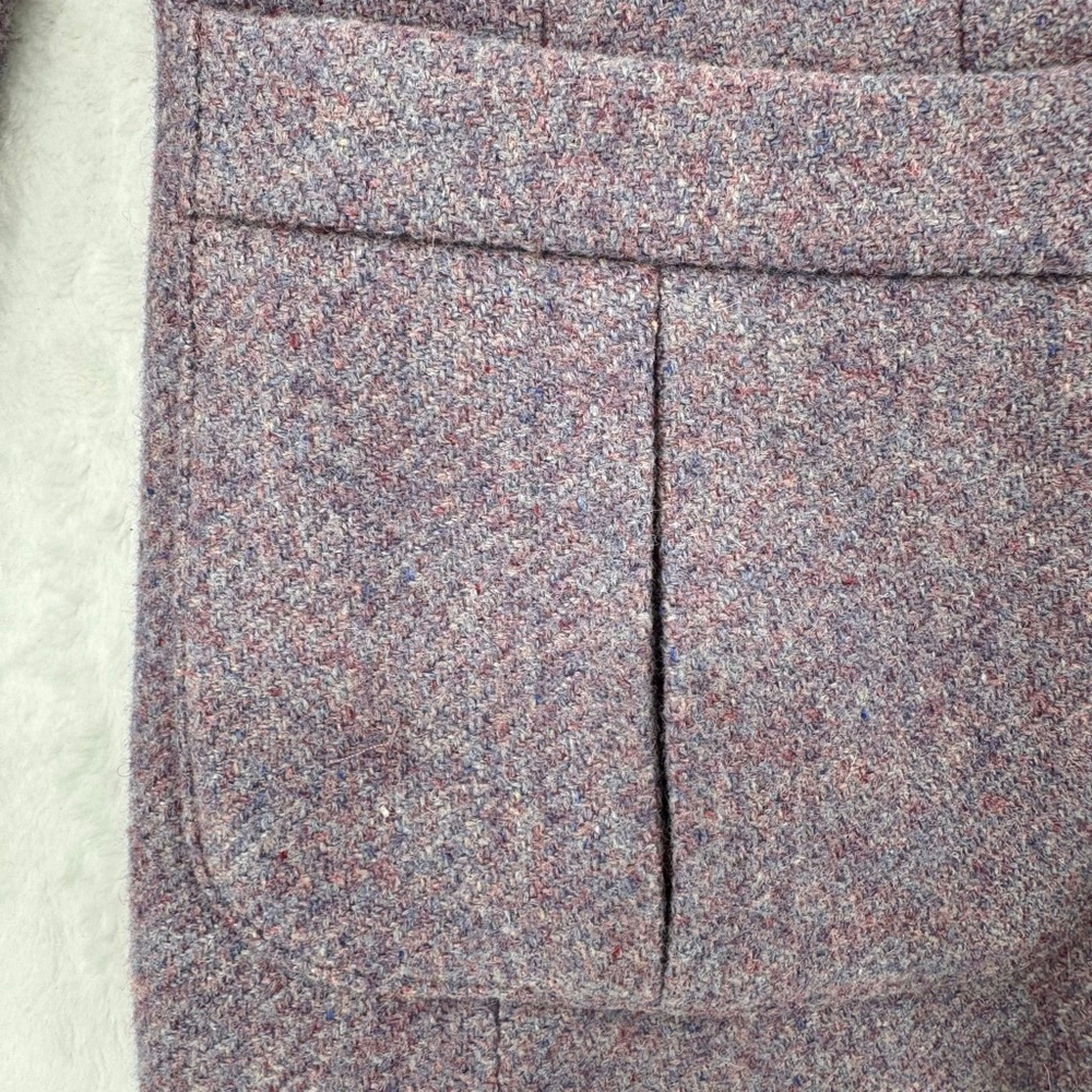 Chaps Lavender Wool Blend Blazer Patch Pockets Bu… - image 5